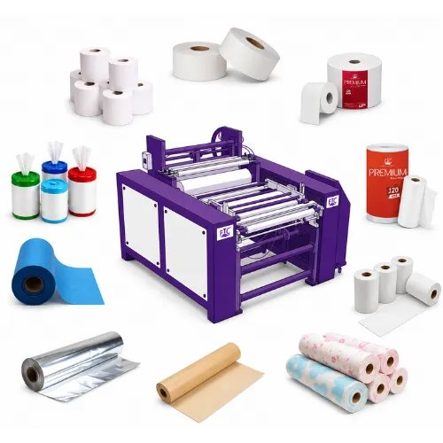 All in One Full Combo Paper Roll Making Machine