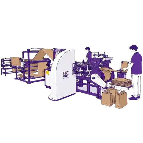 Automatic Paper Bag Making Machine