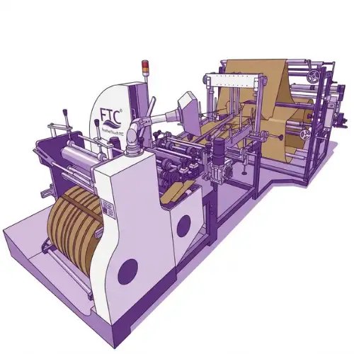 Computerized V-Bottom Paper Cover Making Machine