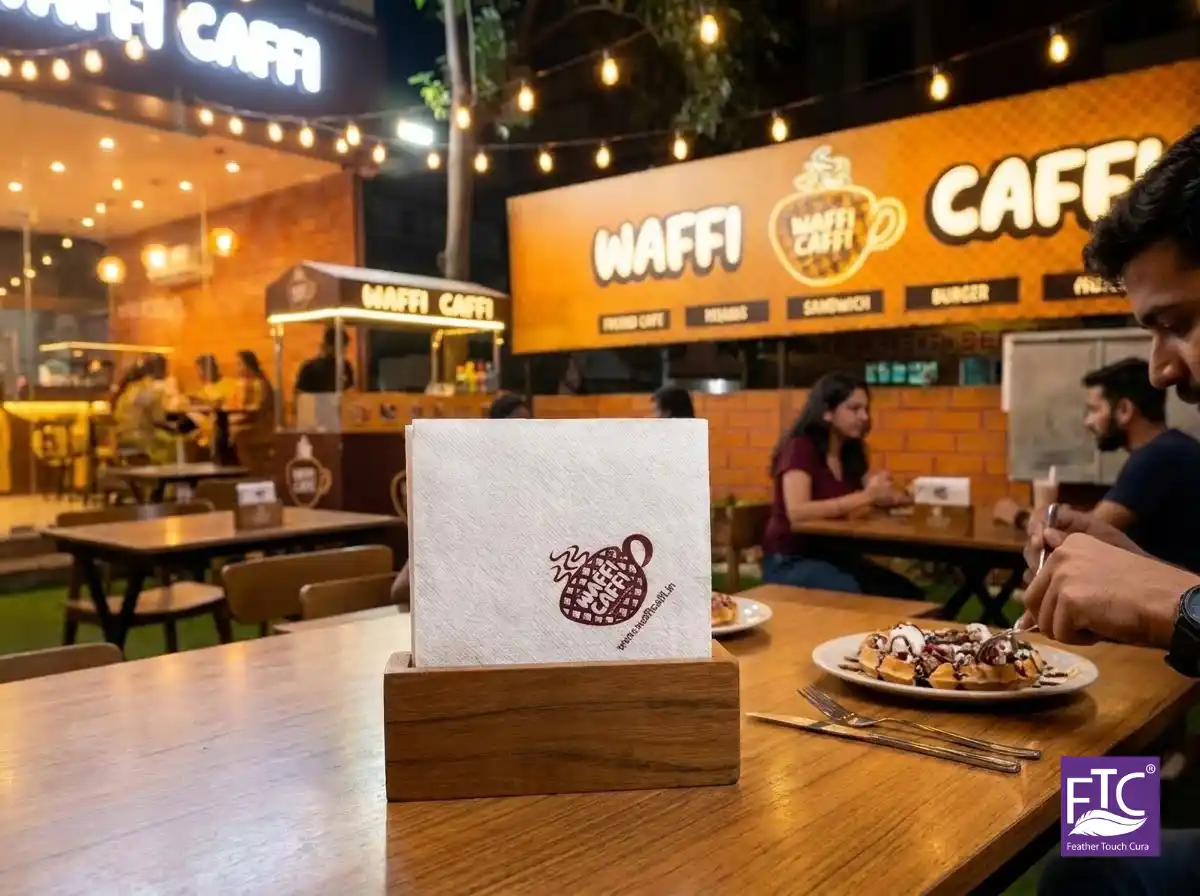 Custom Printed Tissue Paper for Waffi Caffi