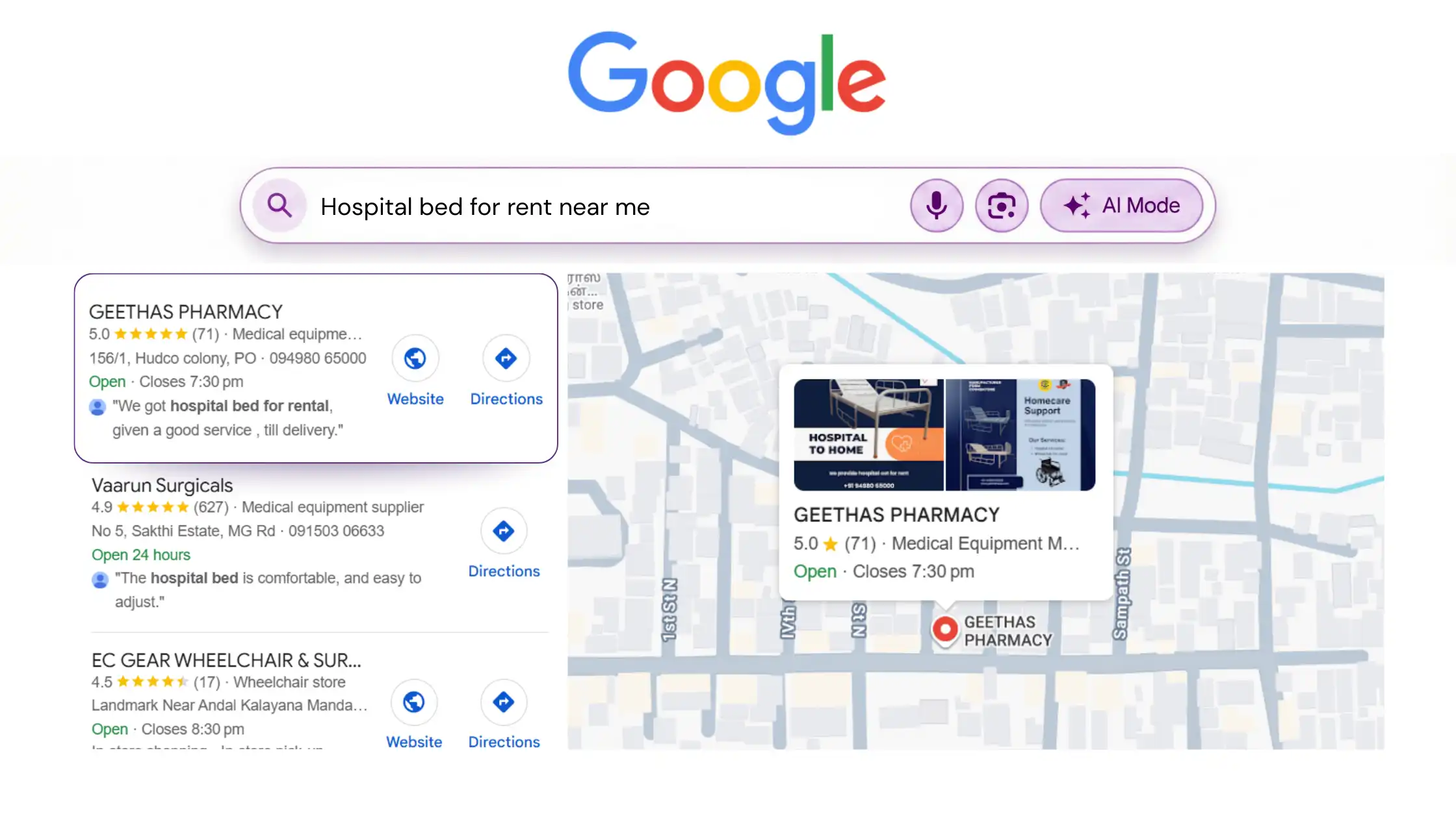 GMB Result - Gemedequip