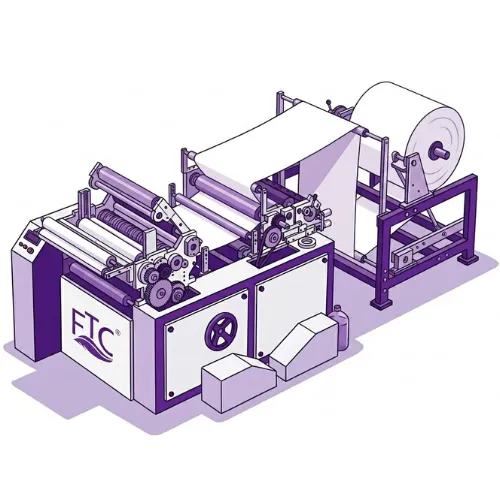 Mini Combo Paper Roll Making Machine