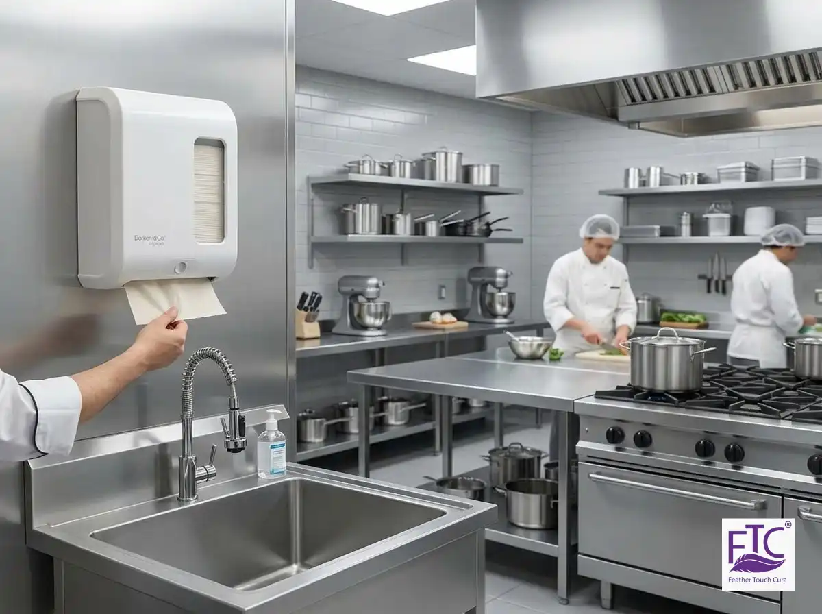 N Fold Paper Towel Dispenser For Commercial Kitchens