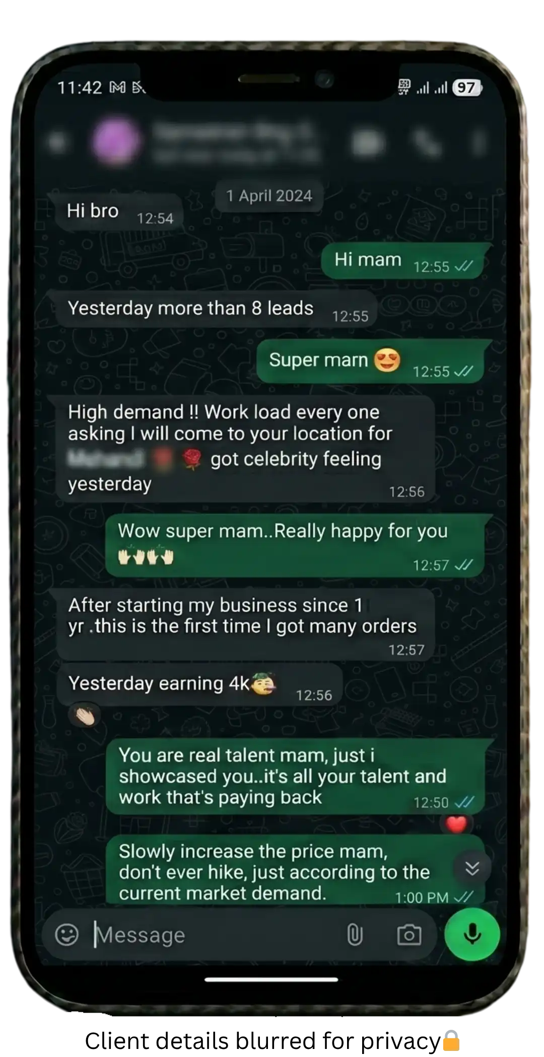 Online Business Profile Chat3