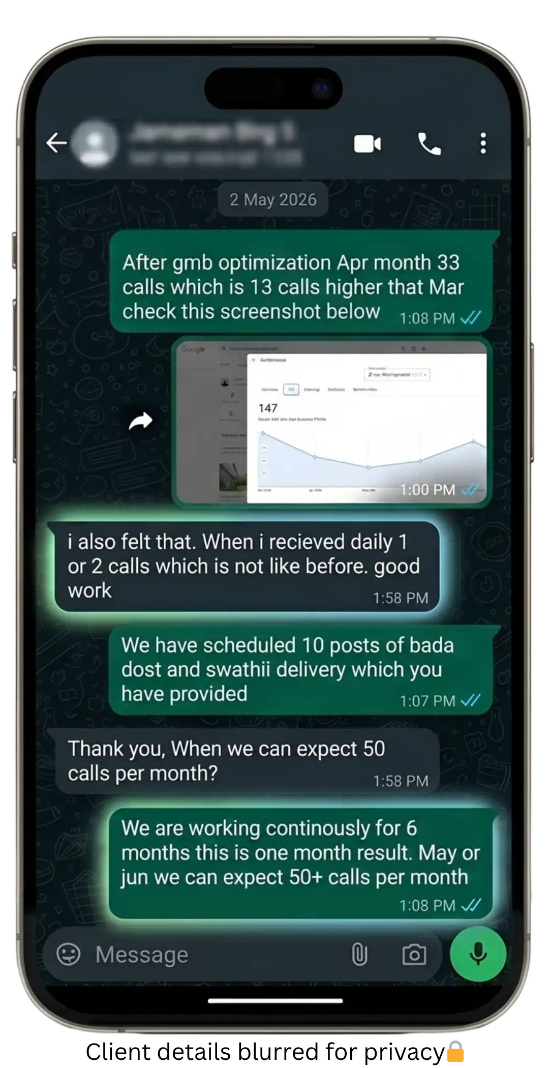 Online Business Profile Chat5